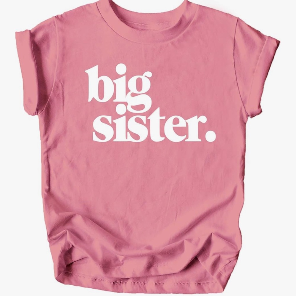 Big Sister Pink Kids T-Shirt